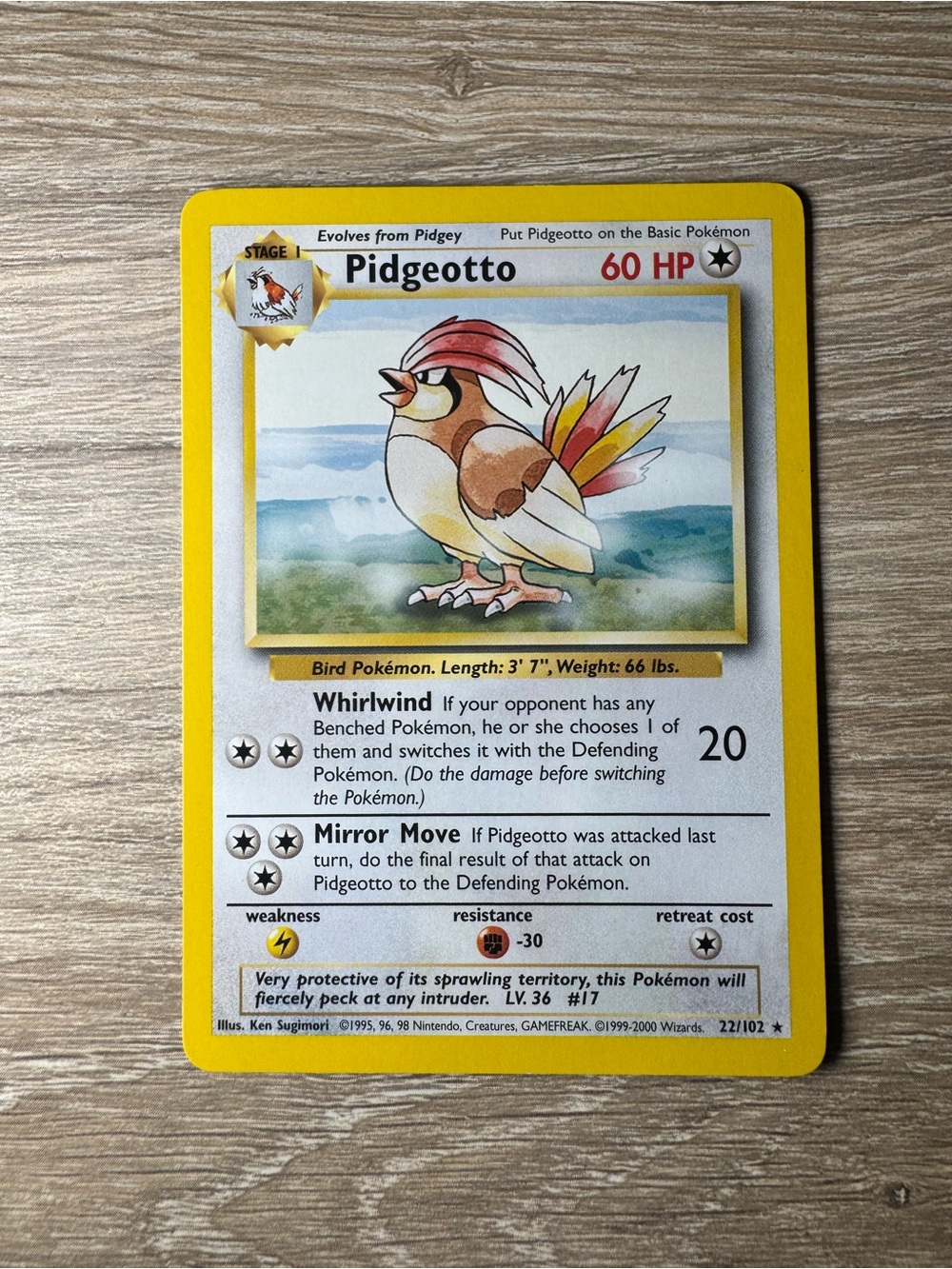 Pidgeotto #22/1999-2000/Pokemon Base Set